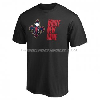 Maillot Manche Courte New Orleans Pelicans Whole New Game Noir