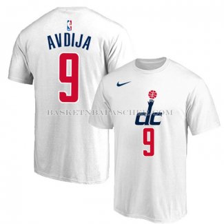 Maillot Manche Courte Washington Wizards Deni Avdija Ville 2019-20 Blanc