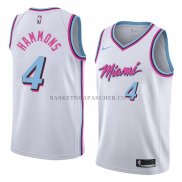 Maillot Miami Heat AJ Hammons Ville 2018 Blanc