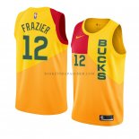 Maillot Milwaukee Bucks Tim Frazier Ville 2018-19 Jaune