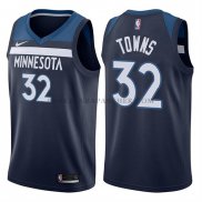 Maillot Minnesota Timberwolves Karl Anthony Towns 2017-18 Bleu