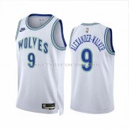 Maillot Minnesota Timberwolves Nickeil Alexander NO 9 Classic 2023-24 Blanc