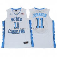 Maillot NCAA North Carolina Johnson Blanc