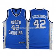 Maillot NCAA Universidad de Carolina del Norte Stackhouse Bleu