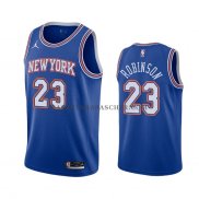 Maillot New York Knicks Mitchell Robinson Statement 2020-21 Bleu