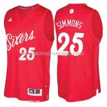 Maillot Noel Philadelphia 76ers Simmons 2016 Rouge