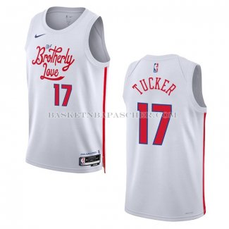 Maillot Philadelphia 76ers P.j. Tucker NO 17 Ville 2022-23 Blanc