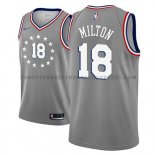 Maillot Philadelphia 76ers Shake Milton Ciudad 2018-19 Gris