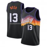 Maillot Phoenix Suns Steve Nash Ville 2020-21 Noir Maillot Phoenix Suns Steve Nash Ville 2020-21 Noir