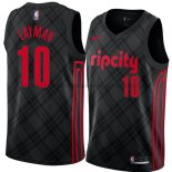Maillot Portland Trail Blazers Jake Layman Ciudad 2018 Noir