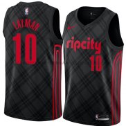 Maillot Portland Trail Blazers Jake Layman Ciudad 2018 Noir