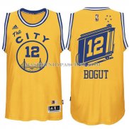 Maillot Retro City Bus Golden State Warriors Bogut Jaune