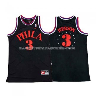 Maillot Retro Philadelphia 76ers Iverson 1964 Noir