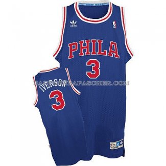 Maillot Retro Philadelphia 76ers Iverson Bleu