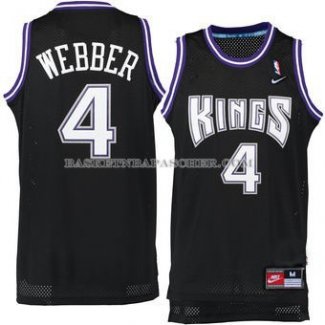 Maillot Retro Sacramento Kings Webber Noir