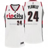 Maillot Rip City Portland Trail Blazers Plumlee Blanc