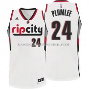 Maillot Rip City Portland Trail Blazers Plumlee Blanc