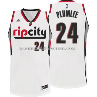 Maillot Rip City Portland Trail Blazers Plumlee Blanc