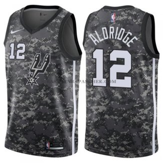 Maillot San Antonio Spurs Aldridge Ciudad 2017-18 Gris