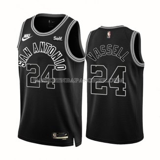 Maillot San Antonio Spurs Devin Vassell NO 24 Classic 2022-23 Noir