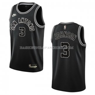 Maillot San Antonio Spurs Keldon Johnson NO 3 Classic 2022-23 Noir