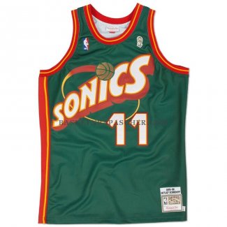 Maillot Seattle Supersonics Detlef Schrempf Historic Retro Vert