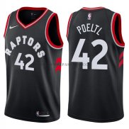 Maillot Toronto Raptors Jakob Poeltl Statehombret 2017-18 Noir