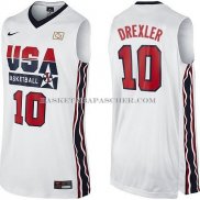 Maillot USA 1992 Drexler Blanc