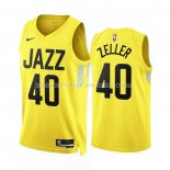 Maillot Utah Jazz Cody Zeller NO 40 Icon 2022-23 Jaune