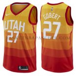 Maillot Utah Jazz Rudy Gobert Ciudad 2017-18 Jaune Maillot Utah Jazz Rudy Gobert Ciudad 2017-18 Jaune