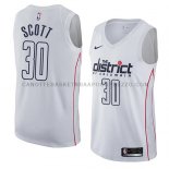 Maillot Washington Wizards Mike Scott Ciudad 2018 Blanc Maillot Washington Wizards Mike Scott Ciudad 2018 Blanc