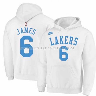 Veste a Capuche Los Angeles Lakers LeBron James Classic 2022-23 Blanc