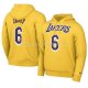 Veste a Capuche Los Angeles Lakers LeBron James Jaune