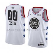 Maillot All Star 2019 Detroit Pistons Personnalise Blanc