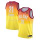 Maillot All Star 2023 Philadelphia 76ers Joel Embiid NO 21 Orange