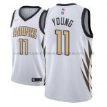 Maillot Atlanta Hawks Trae Young Ciudad 2018-19 Blanc Maillot Atlanta Hawks Trae Young Ciudad 2018-19 Blanc