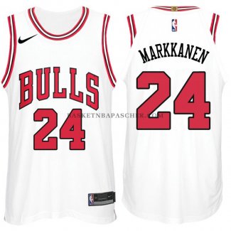 Maillot Authentique Chicago Bulls Markkanen 2017-18 Blanc