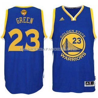 Maillot Authentique Golden State Warriors Green Bleu