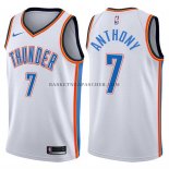 Maillot Authentique Oklahoma City Thunder Anthony 2017-18 Blanc