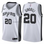 Maillot Authentique San Antonio Spurs Ginobili 2017-18 Blanc