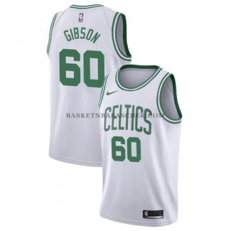 Maillot Boston Celtics Jonathan Gibson Association 2017-18 Blanc
