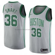 Maillot Boston Celtics Marcus Smart Ville 2018 Gris