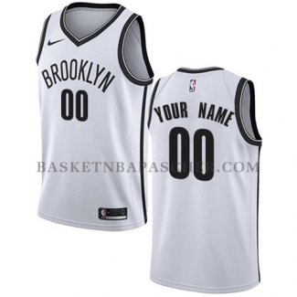 Maillot Brooklyn Nets Personnalise 2017-18 Blanc