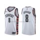 Maillot Brooklyn Nets Tyler Johnson Ville 2020 Blanc