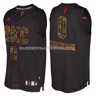 Maillot Camouflage Mode Oklahoma City Thunder Westbrook Noir