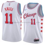 Maillot Chicago Bulls David Nwaba Ciudad 2018 Blanc