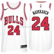 Maillot Chicago Bulls Lauri Markkanen 2017-18 Blanc