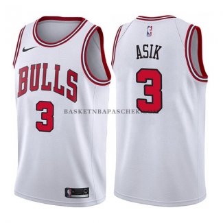 Maillot Chicago Bulls Omer Asik Association 2017-18 Blanc