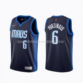 Maillot Dallas Mavericks Kristaps Porzingis Earned 2020-21 Bleu