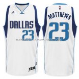 Maillot Dallas Mavericks Matthews Blanc